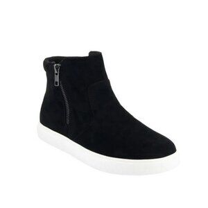 IZOD Slip-on Boots Woman's 6.5 Vegan Suede Leather Ankle Sneaker Shoes Casual